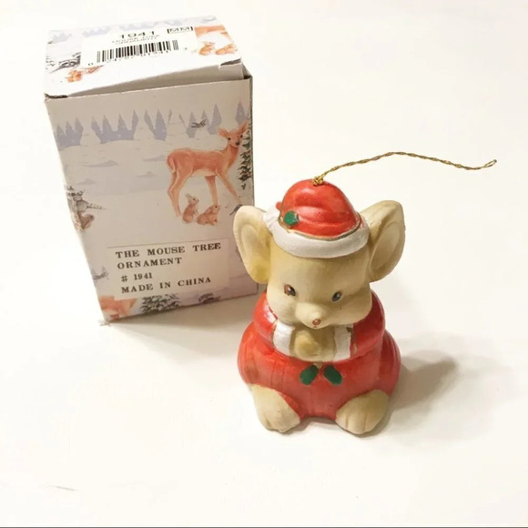 Vintage The Mouse Tree Ornament in Box - Picture 1 of 11